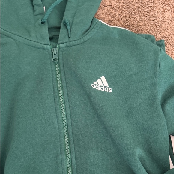 adidas Green tracksuit with White Three-Stripes - Picture 4 of 5